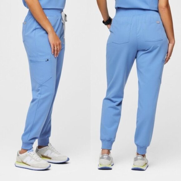 Figs Zamora Jogger Scrub Pants Ceil Blue - Picture 1 of 8